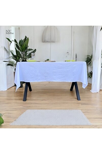 NDC HOME Premium Linen White - Plain Design Tablecloth