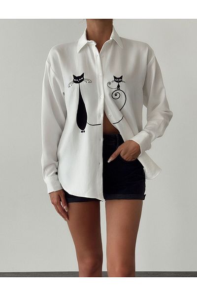 Oyer Moda Design cămașă cu mânecă lungă pentru femei