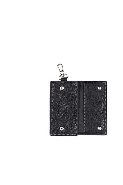 Aka Black Leather Keychain - 006 2 Model