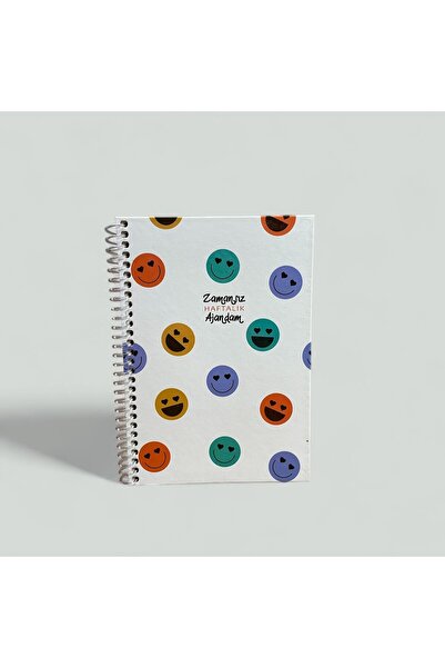 Eren Ofis Zamansız Tarihsiz - Süresiz- Konuşan Ajanda Spiralli Sert Kapak  Ge...