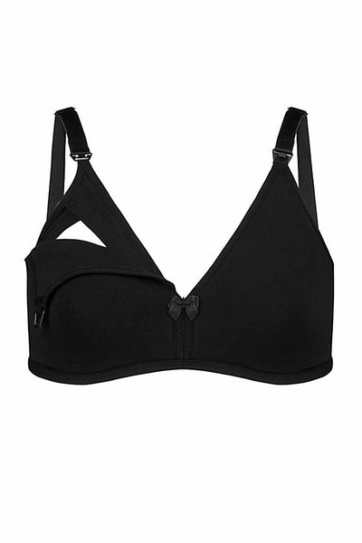 Momslab Black Nursing Women's Bra 3581