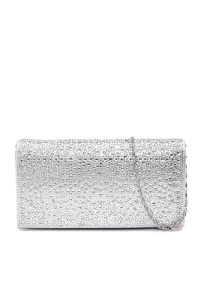 Sofia Baldi Silver Satin Nunu Women's Bag