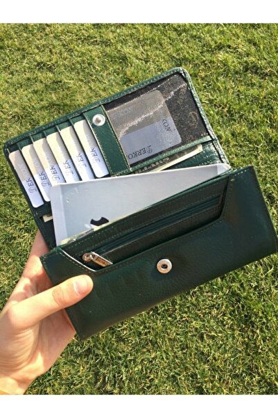 DERKON Portofel util pentru femei din piele naturală