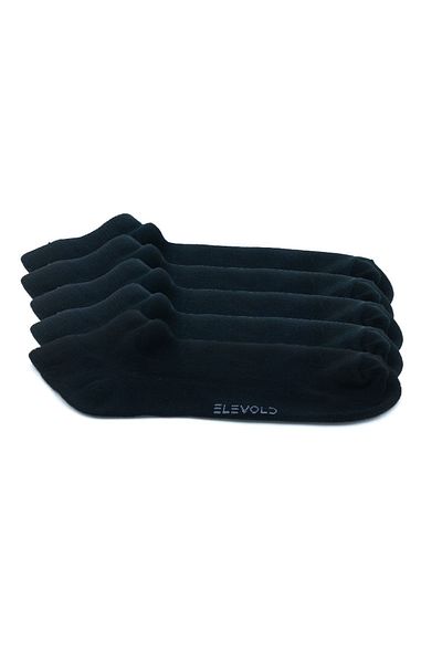 Elevold Мъжки бамбукови чорапи до глезена - премиум 5 чифта, не се стискат, еластични