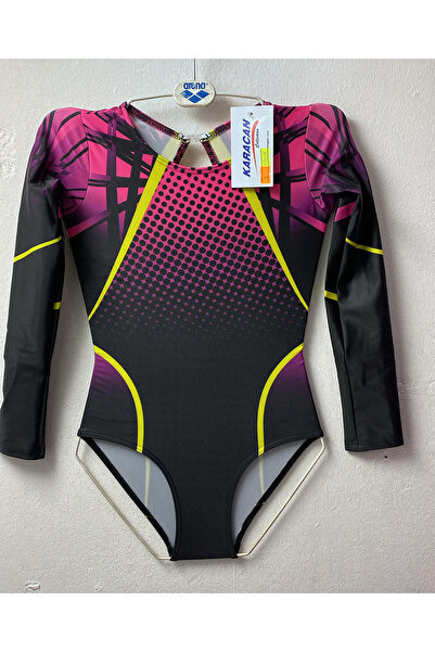 Rhytmine CD-44 Baskılı Cimnastik Mayo