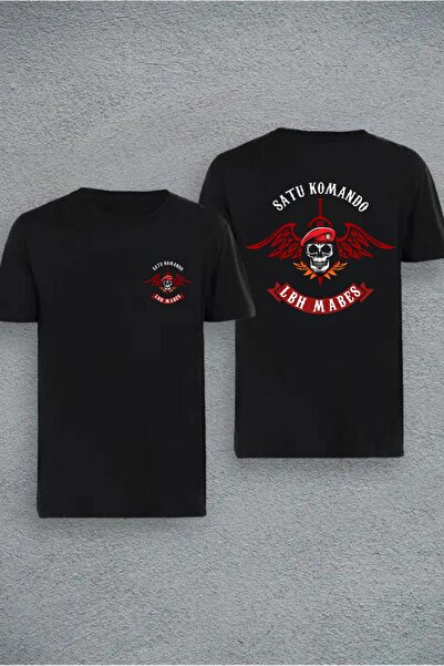 Massgai Unisex dizajn Satu Commando Štampano Oversize kroj kratki rukav 100% ...