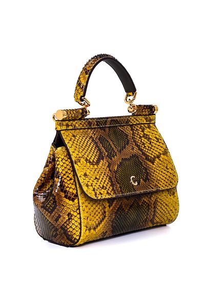 Sofia Baldi Yellow Leather Gulia Women's Bag