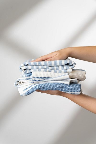 Soley |   Izay |   Set de 4 prosoape de bucatarie din bumbac 100%.