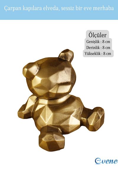 Evene Door Stopper Gold Antique Color Decorative Door Holder Stopper Model 7