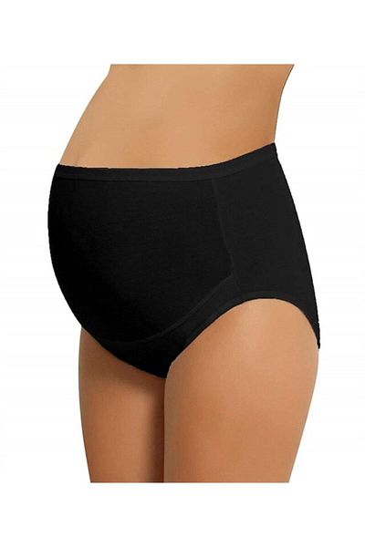 Momslab Women's Black -3 Pack Cotton Maternity Panties 540