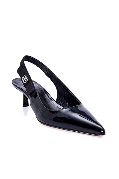 Sofia Baldi Black Patent Leather Javana Women's Stiletto and Evening Dress