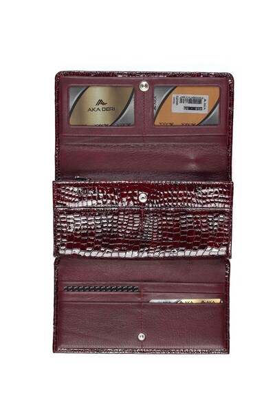 Aka Deri Leather Women's Wallet 459 65