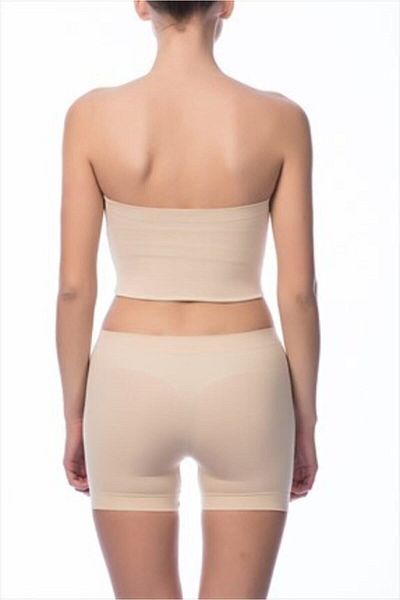 Momslab Women's Seamless Shorts Leggings - Skin Color, 2029 Model