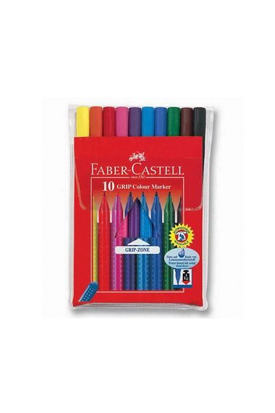 Faber Castell 10 Grip Felt Pens 155310