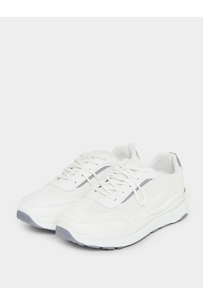 Styli Panelled Cleated Heel Sneakers