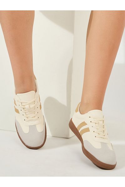 Styli Striped Pattern Gazelle Sneakers