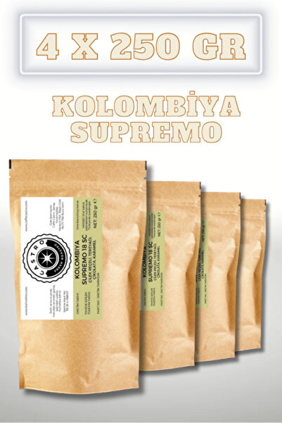 Kolombiya Supremo Kahve 1000 Gr. (4X250 GR)