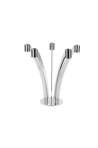 Mikasa Moor Gümüş 5 Kollu Şamdan 24x24x25cm