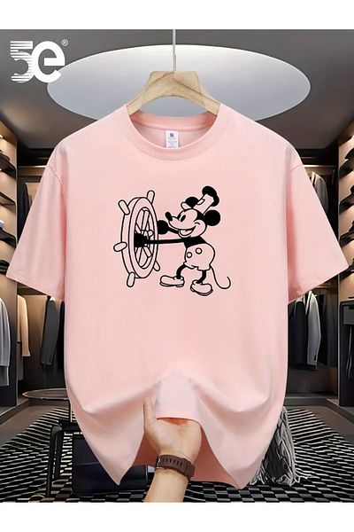 PALPİTO Μπλουζάκι Unisex Pink Mini Mouse Oversize
