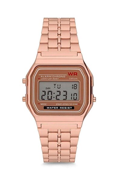 Leerybee Retro Model Takvim Alarm Aydınlatma Özellikli Şık Rose Gold Renk Uni...