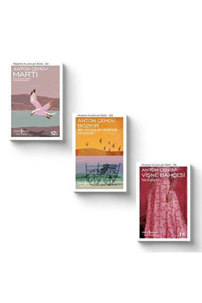 TÜRKİYE İŞ BANKASI KÜLTÜR YAYINLARI Anton Çehov 3 Kitap Set - Martı - Bozkır ...