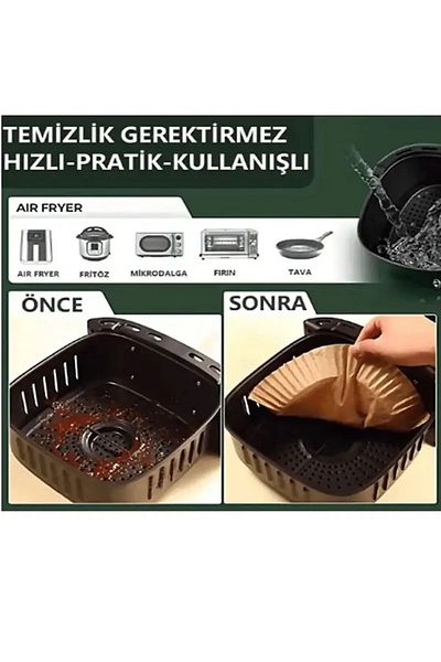 Daisy 100 Pieces Round Airfryer Baking Paper - Oil Free, A Quality Material
