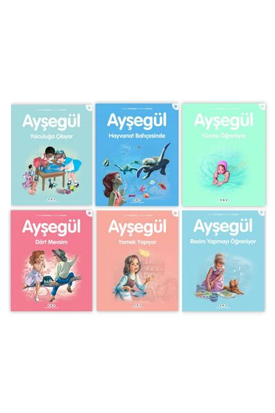 Yapı Kredi Yayınları Ayşegül Hayvanat Bahçesinde - Dört Mevsim - Yemek Yapıyor - Yolculuğa Çıkıyor... - 6 Kitap Set