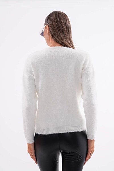 LOISY KADIN İNCİ DÜĞMELİ TRİKO HIRKA