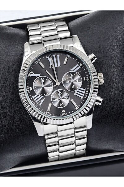 Leerybee Klasik Erkek Kol Saati Metal Kordon Spor Seri Erkek Kol Saati Siyah ...