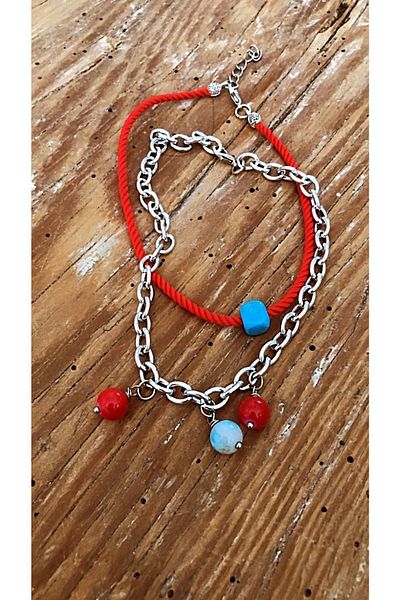 by özllem Double Marine Anklet Combination
