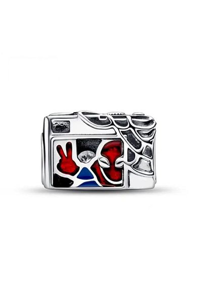 ni aksesuar Silver s925 Stamped Spiderman (Spider-Man) Camera Selfie Charm