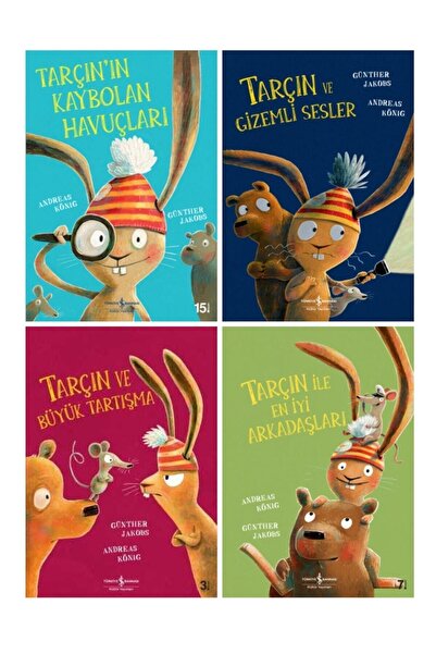 İş Bankası Kültür Yayınları Tarçın Serisi 4 Kitap Set / Kaybolan Havuçları-gi...