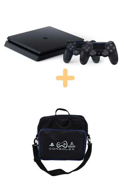 Sony Ps4 Slim 500 Gb - Çift Kol - Consolex Çanta - 12 Ay Garantı 2016-2116-2216