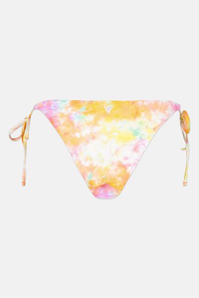 Guess Dámské spodní díl bikin s potiskem Pull On Tie Dye, oranžová kombinace