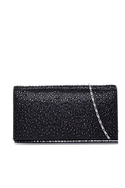 Sofia Baldi Black Satin Nunu Women's Bag