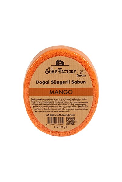 The Soap Factory Doğal Süngerli MANGO Sabunu 125 g - Lüks - Tüm Cilt Tipleri İçin