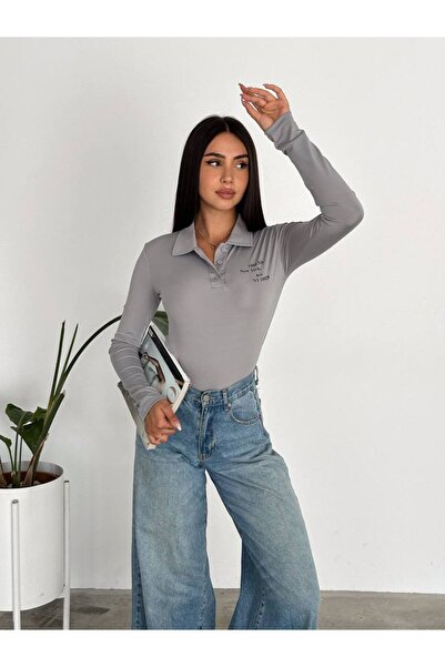 Noa Noa Світшот з довгими рукавами та написом «New York» на комірі