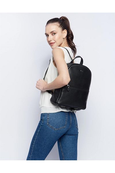 Aka Leather Black Backpack 332 2