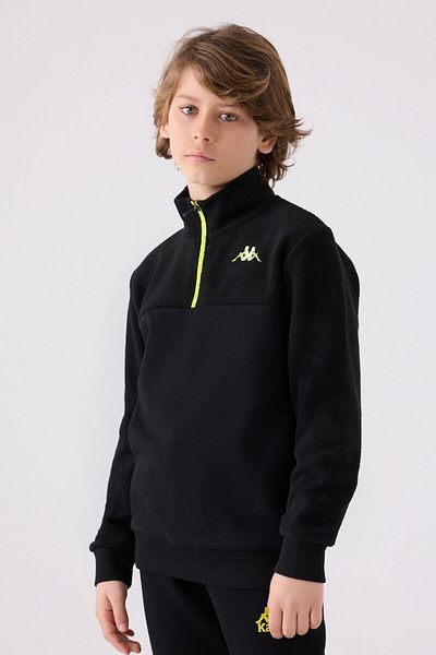 Kappa Black Kids Sweatshirt - 361W1Kw Model