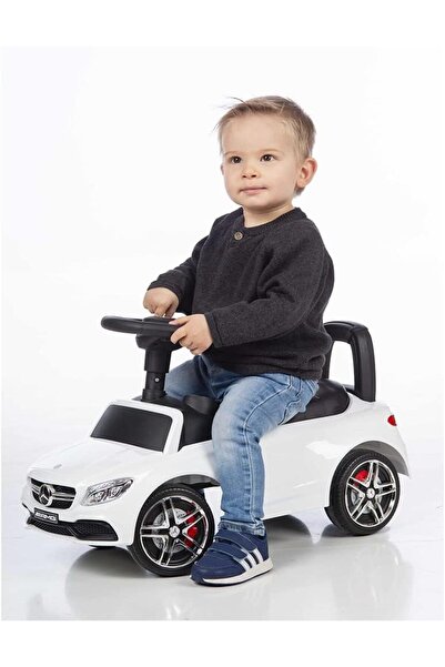 YILDIRIM OYUNCAK Sesli Kapısı Açılabilen Sürmeli İlk Arabam 64 cm - Mercedes Super Car Sürmeli Araba