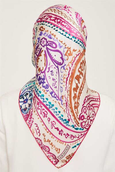 Armine Tivil ipek Eşarp %100 Pure Silk 9037 55