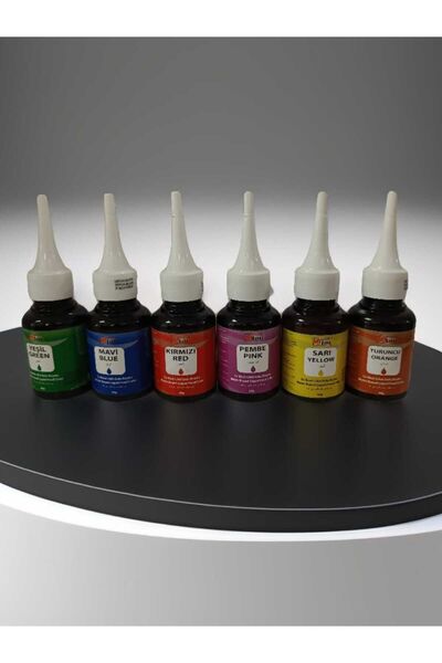 MY BAKE MALDİ PASTACILIK MY BAKE SIVI GIDA BOYASI 60 GR 6 LI SARI KIRMIZI MAV...