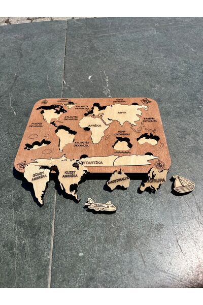 Puzzle dünya yapboz eğitici