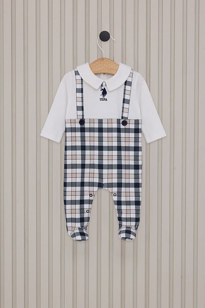 U.S. Polo Assn. Ολόσωμη φόρμα Baby Boy Cream