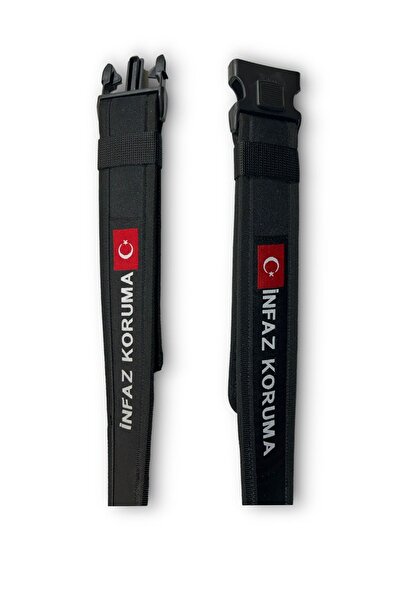 a+ aksoy tactical İnfaz Koruma Yazılı Palaska Kemer Siyah