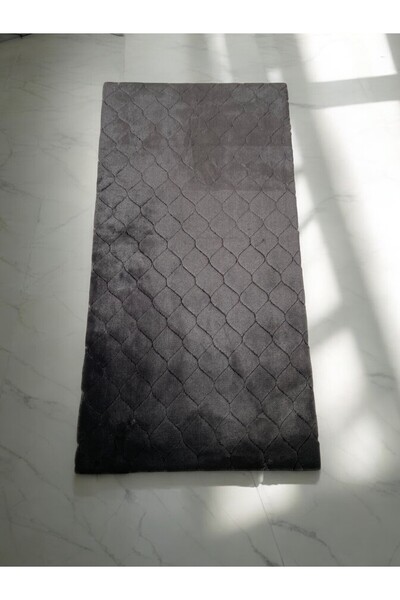 Prizma Diamond Kaymaz Yıkanabilir Halı No:2 | Siyah