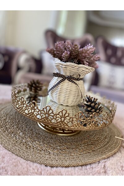 Mervenin atölyesi Bambu Rattan Vazo