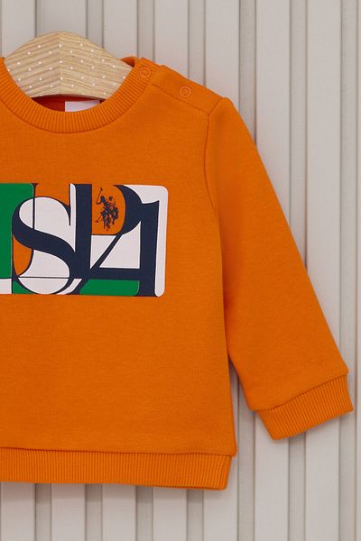 U.S. Polo Assn. Baby Boy Yellow 2-Piece Baby Set