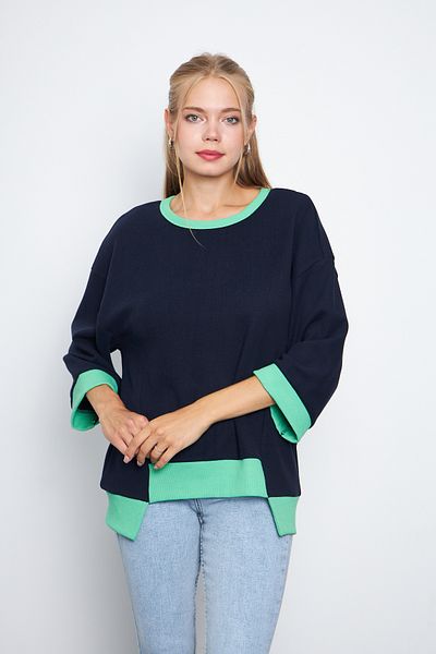 CrazyShopping Three-quarter Sleeve Camisole Women's Sweatshirt - Garni
