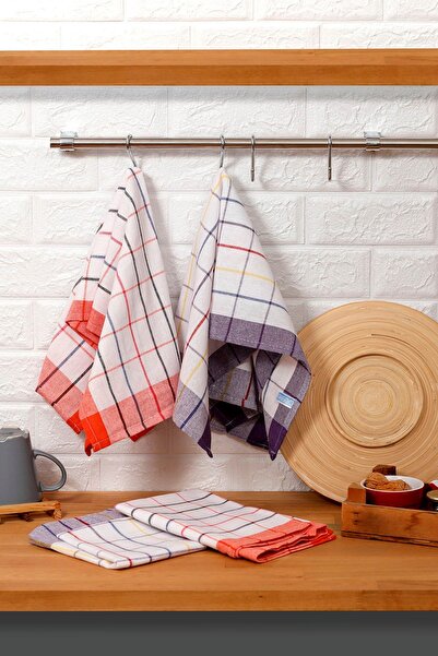 kozavitrin Pamuk Büyük Kareli Mutfak Kurulama Bezi 50x70 cm 4 Adet